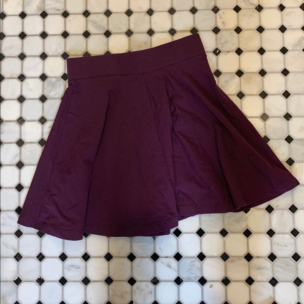 Divided Plum Mini Skirt